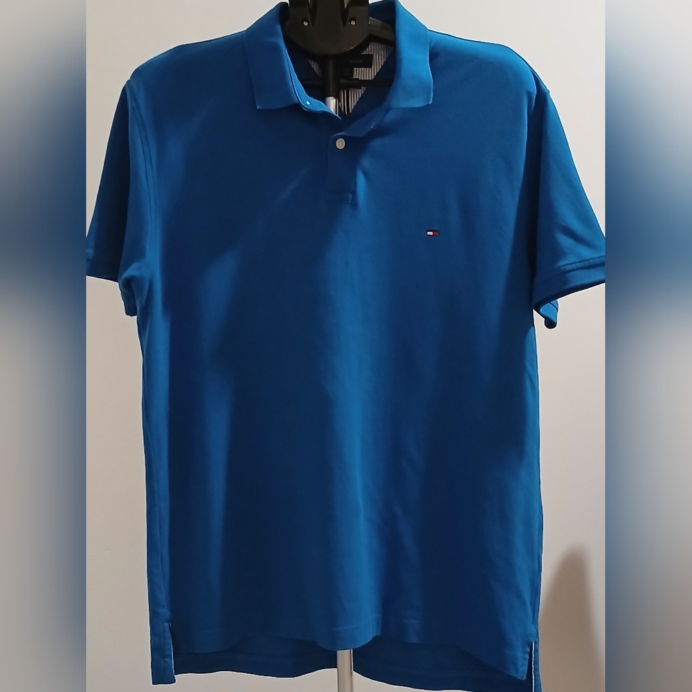 Tommy Hilfiger Blue Polo Shirt Classic Design